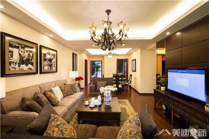 八方小區裝修案例-客廳