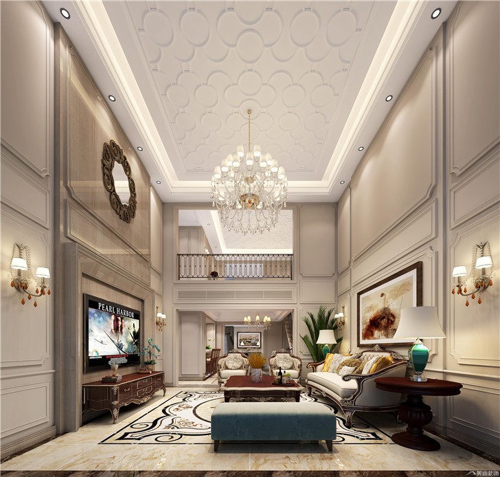 芙佳花園-簡(jiǎn)歐風(fēng)-客廳