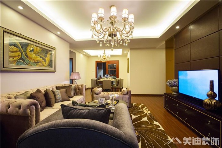 八方小區裝修案例-客廳