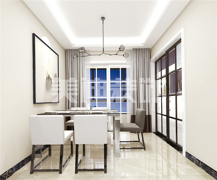 長沙中建信和城115平裝修案例-餐廳