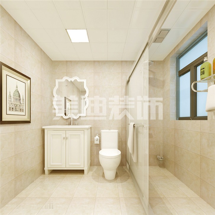 長沙中建信和城115平米裝修案例-衛(wèi)生間