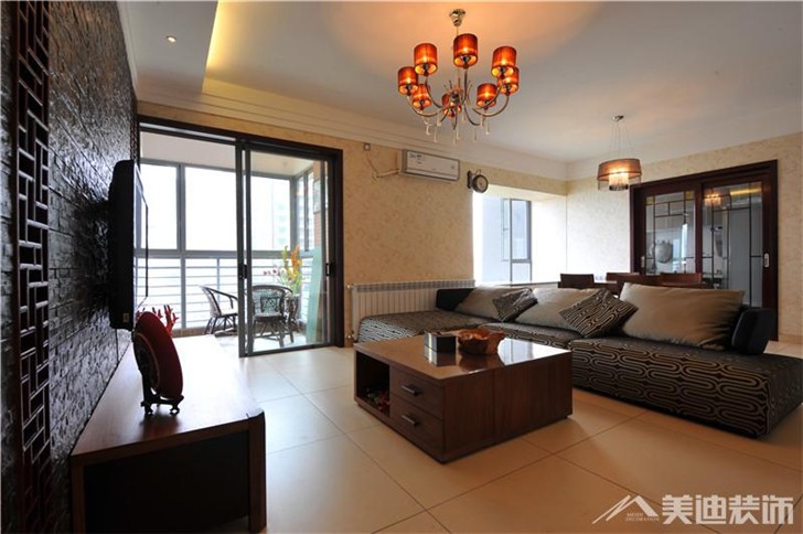 長(zhǎng)沙君悅香邸裝修案例-客廳