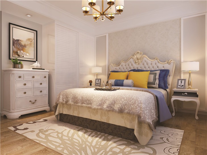 長沙120平歐式裝修案例-臥室