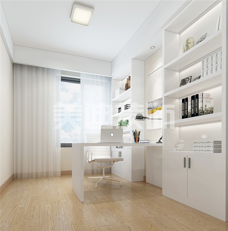 長沙90平裝修案例-書房