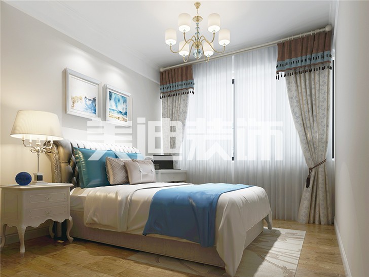 長沙120平歐式裝修案例-臥室