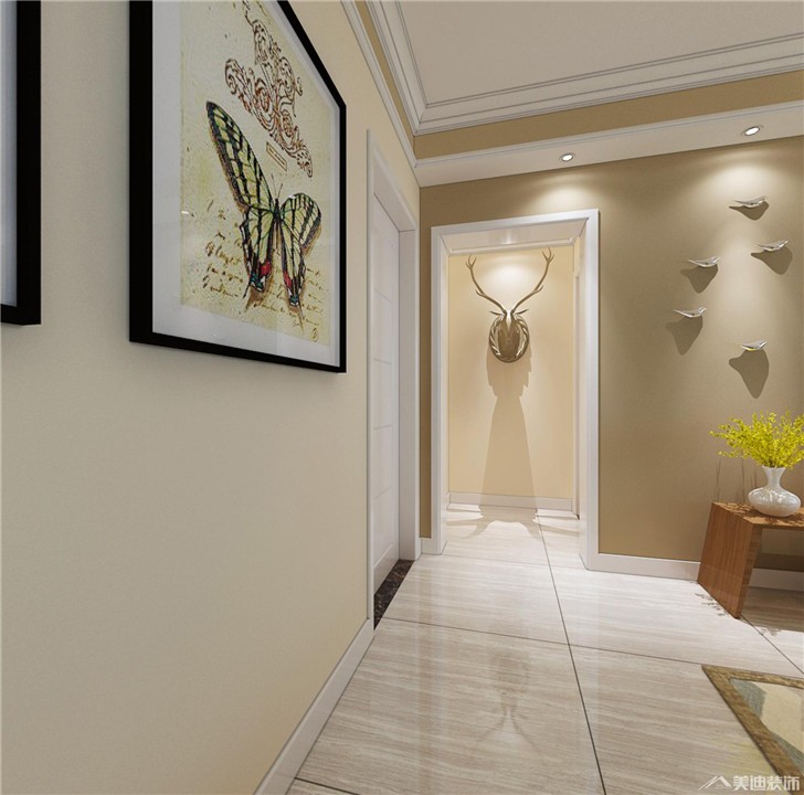 長沙瀟湘奧林匹克花園110㎡裝修案例-過道