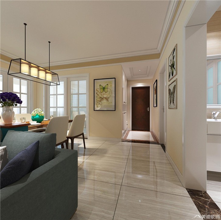 長沙瀟湘奧林匹克花園110㎡裝修案例-過道