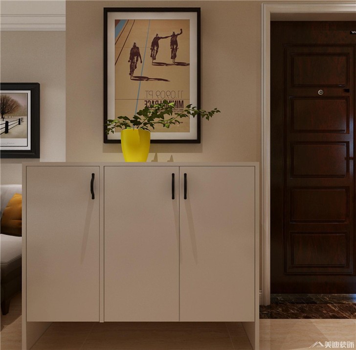 長沙新興北京御園裝修案例-鞋柜