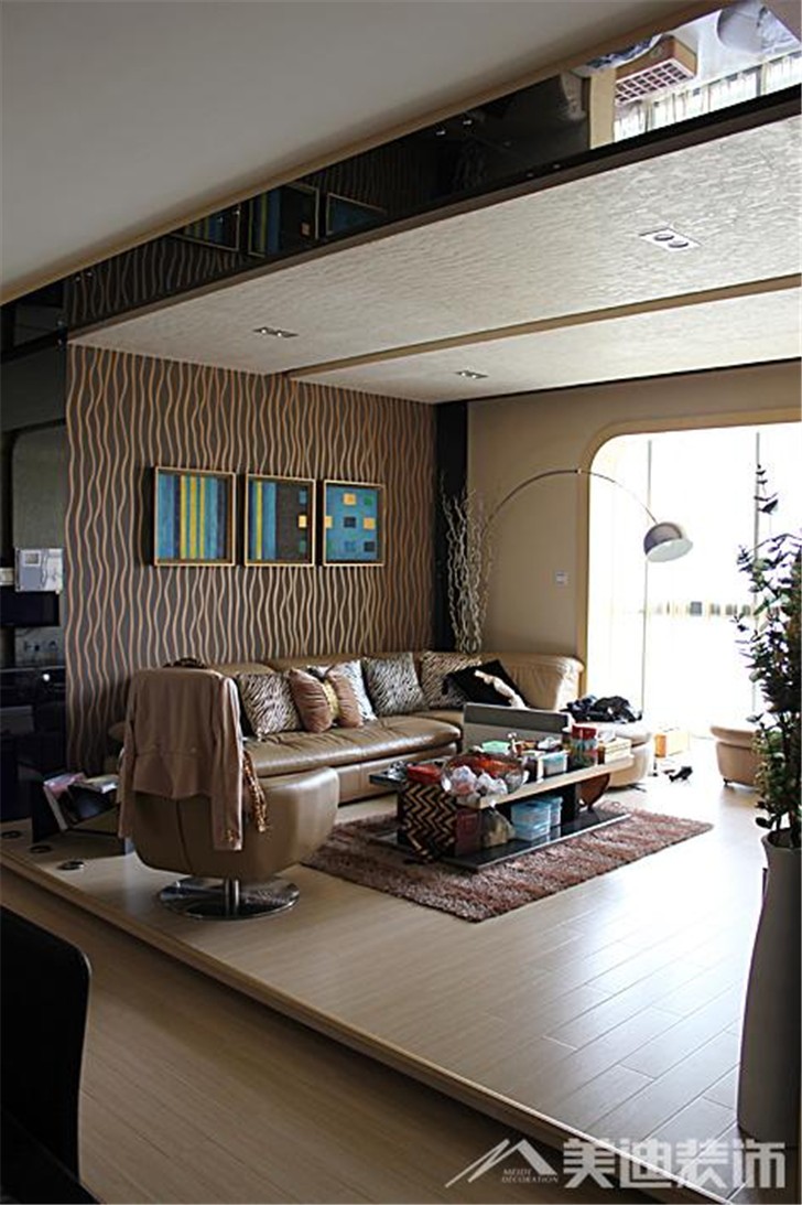 長沙湘江世紀(jì)城裝修案例-客廳