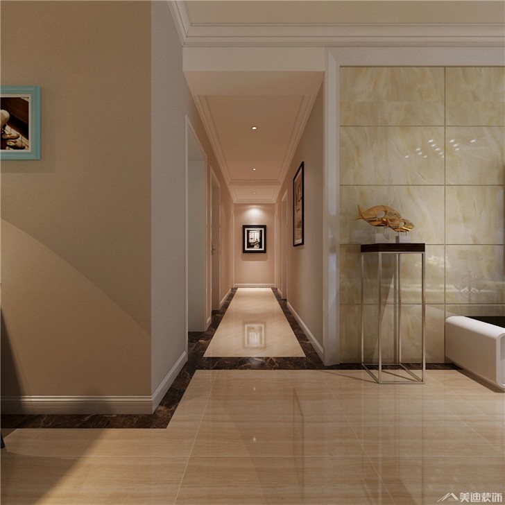 長沙新興北京御園裝修案例-過道