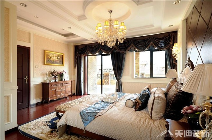 長沙世茂鉑翠灣裝修案例-臥室