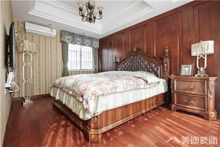 長沙香樟景苑300平裝修案例-臥室