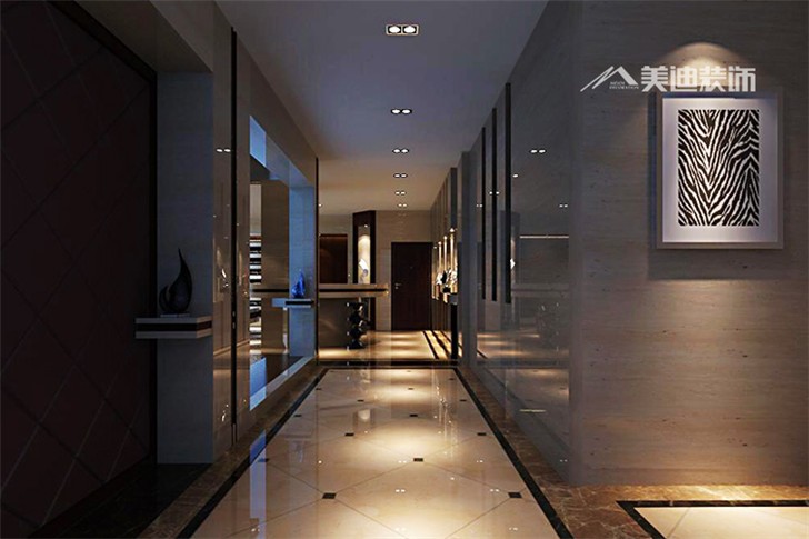 檀香山別墅裝修案例-過道