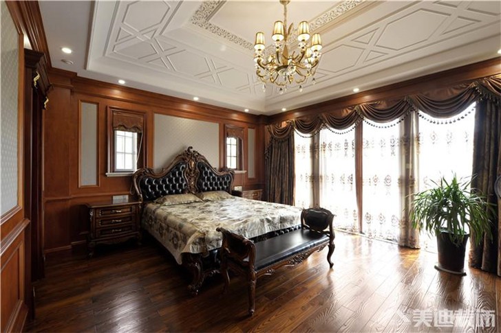 金地三千府別墅裝修案例-臥室