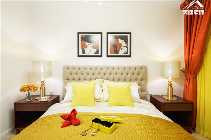 長沙北辰三角洲現代前衛裝修案例圖-臥室