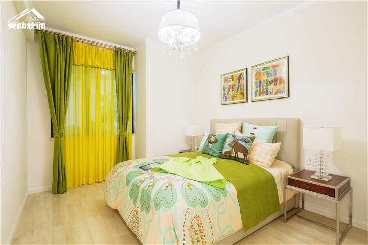 長沙北辰三角洲現代前衛裝修案例圖-臥室