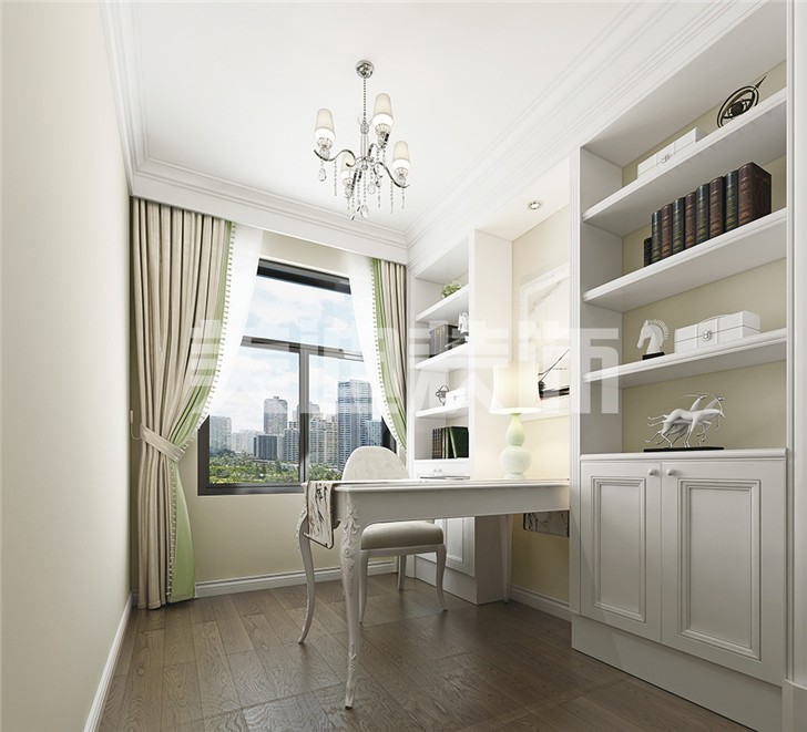 歐式90㎡整裝案例-書房