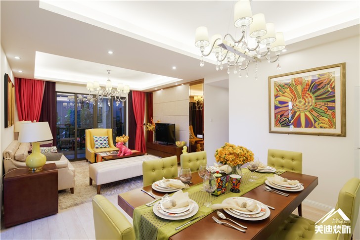 長沙北辰三角洲現代前衛裝修案例圖-餐廳