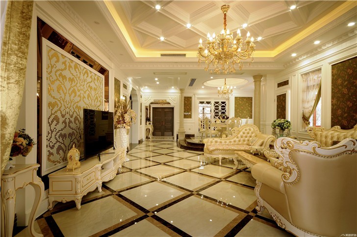 碧桂園別墅案例-客廳