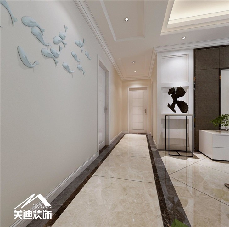 盛隆家園現代風格案例-過道