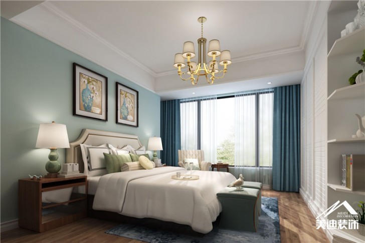 北辰三角洲現(xiàn)代風(fēng)格裝修案例-臥室