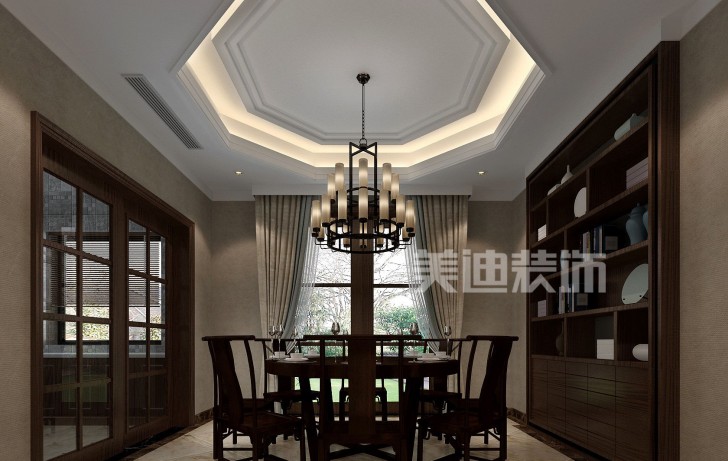 堤亞納灣新中式裝修效果圖—餐廳