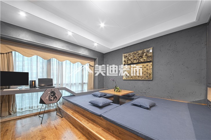 北辰定江洋現(xiàn)代雅痞風(fēng)裝修案例圖—書(shū)房