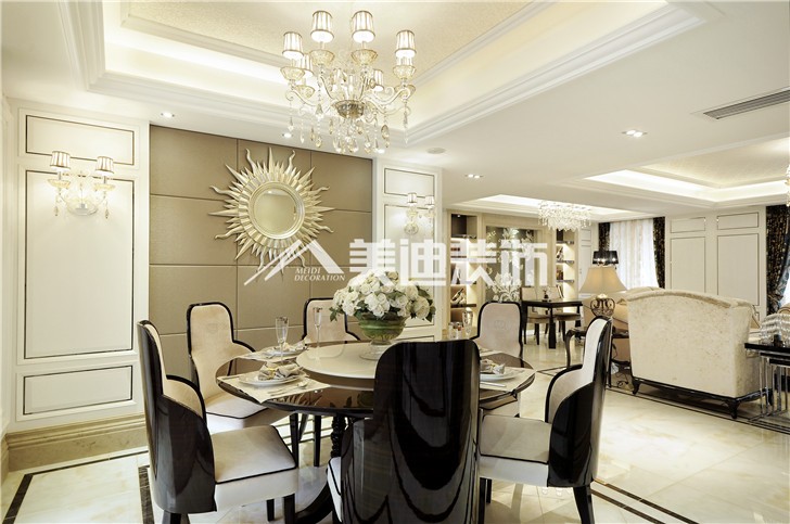 融科東南海新奢古典風(fēng)裝修案例圖—餐廳