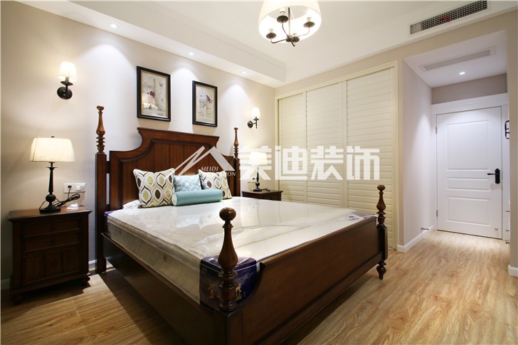 梅溪湖合能璞麗簡歐風裝修案例圖—臥室