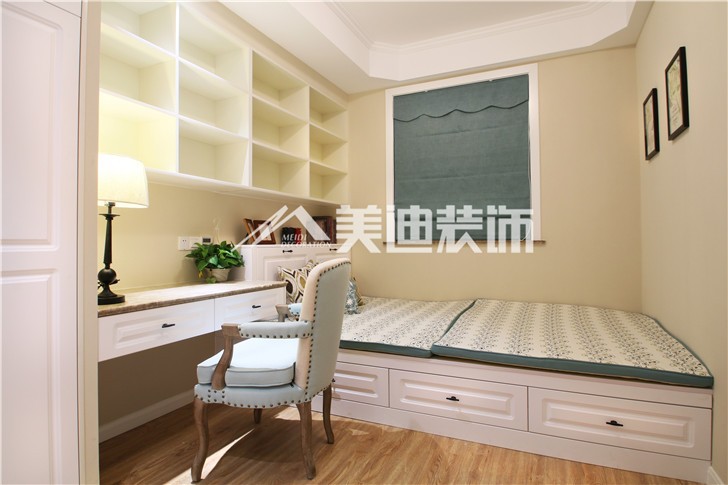 梅溪湖合能璞麗簡歐風裝修案例圖—臥室