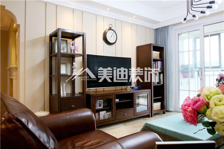 香樟公館美式風裝修案例圖—客廳