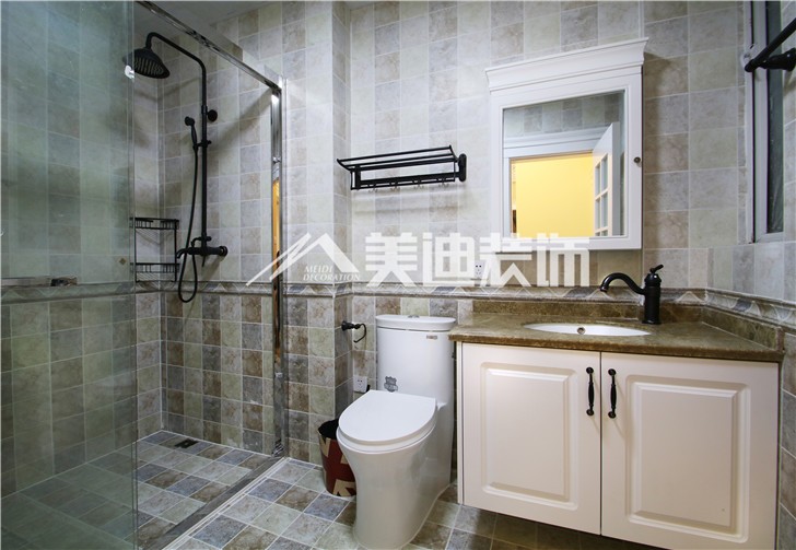 梅溪湖合能璞麗簡歐風裝修案例圖—衛生間