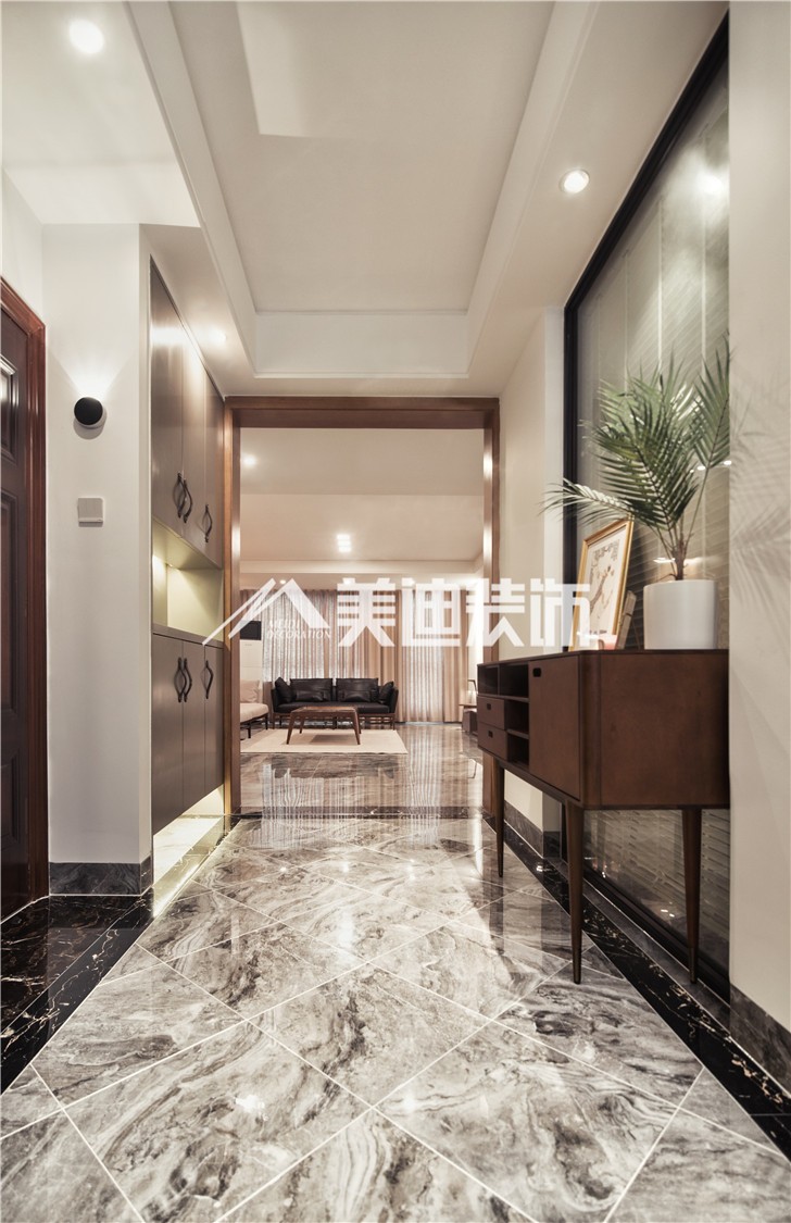 金科東方大院150平MIJI生活風裝修案例圖—過道