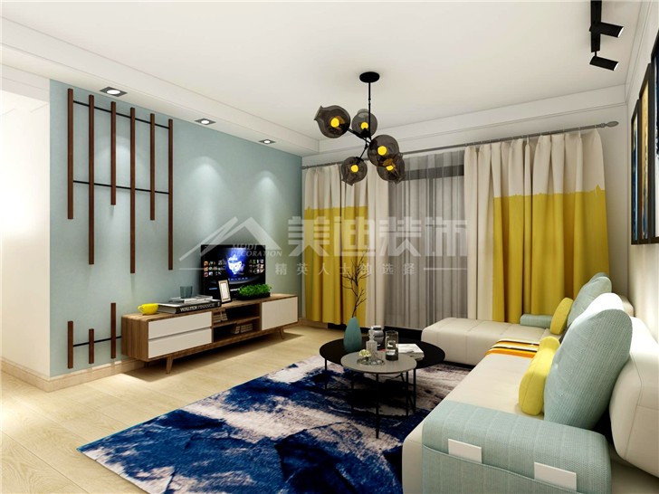 中航山水藍天120平簡約風裝修案例圖—餐廳