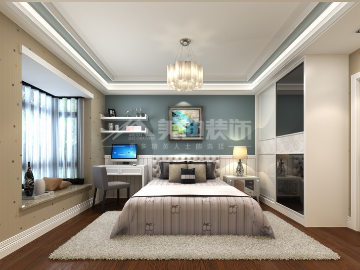 亞華香舍138平歐式風裝修案例圖—孩房