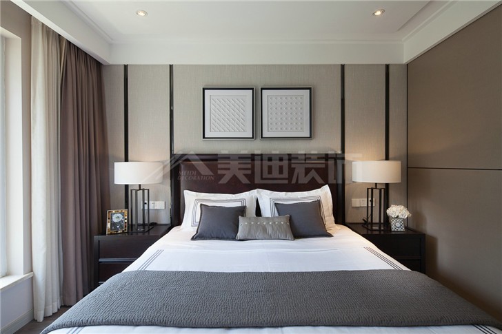 恒基凱旋門132平新中式風裝修案例圖—臥室