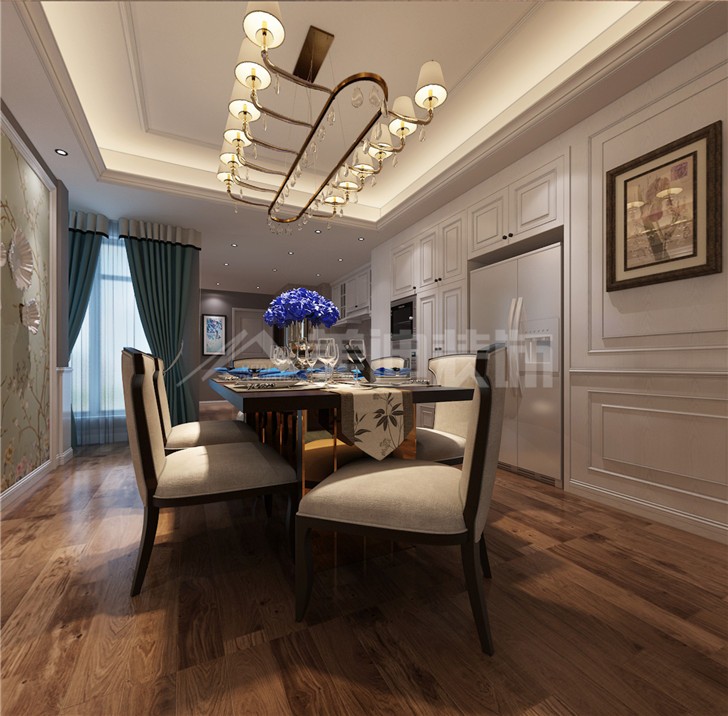 第六都119平簡歐風裝修案例圖—餐廳