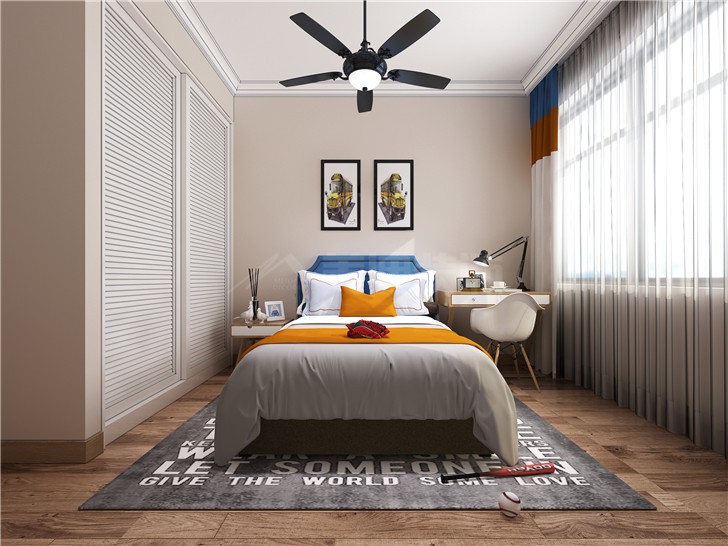 金湘苑145平北歐風裝修案例圖—兒童房