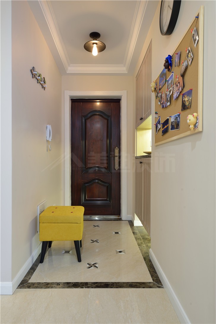 堤亞納灣133平美式風裝修案例圖—門廳