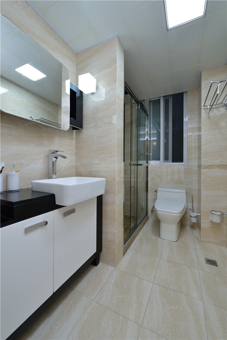 堤亞納灣133平美式風裝修案例圖—衛生間