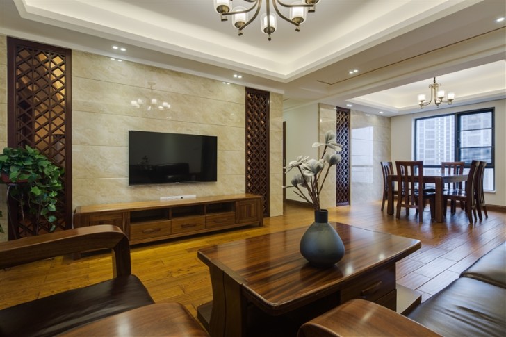 志誠(chéng)新世界簡(jiǎn)中138平案例-客廳