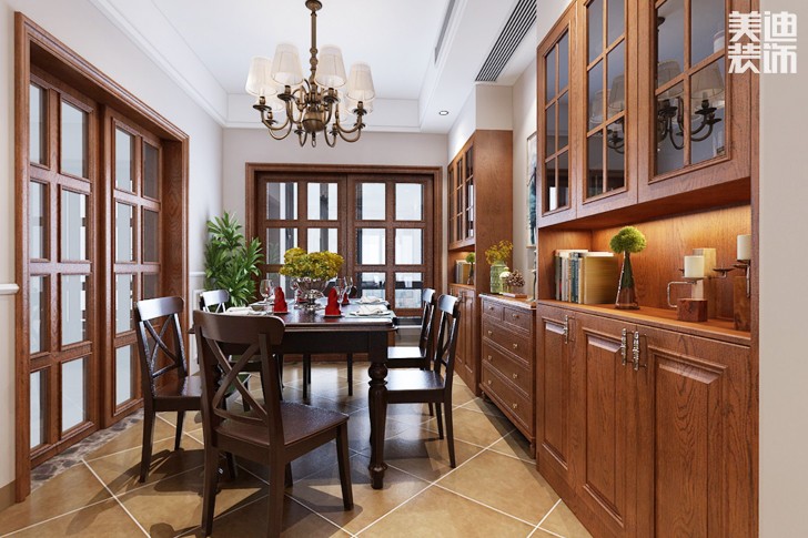 富基世紀公園香樟園135平米小美風格--餐廳