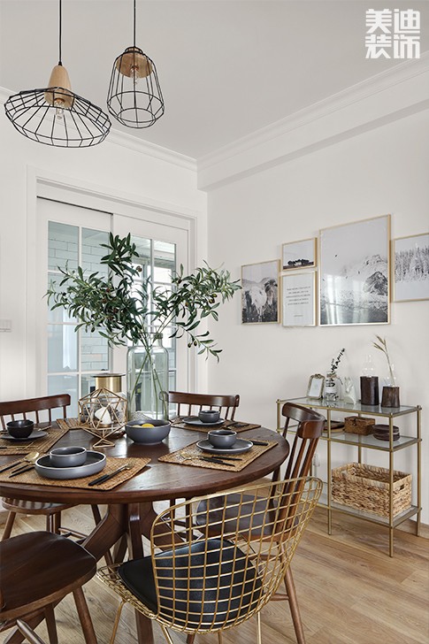 愛琴灣148平米北歐風格實景圖--餐廳