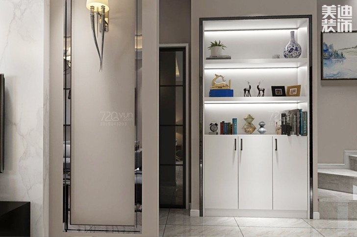 湘江富力城120平米歐式風(fēng)格裝修效果圖--過道