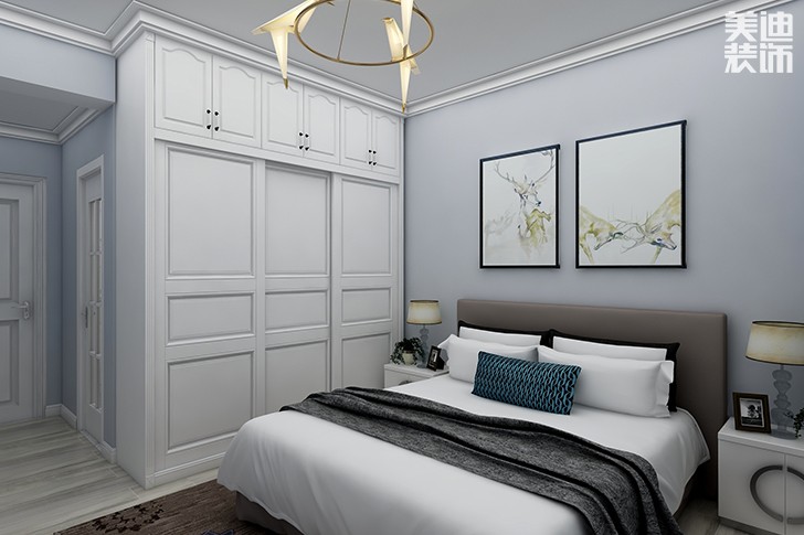 水岸御園129平米現代化風格裝修效果圖--主臥