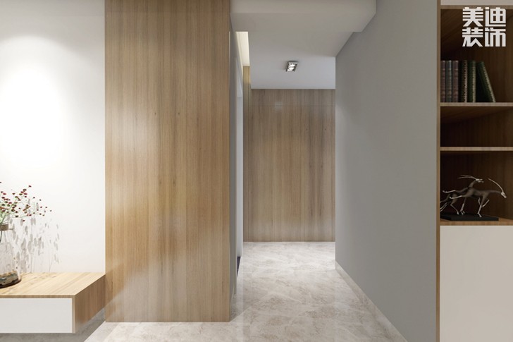新城國際花都93平米北歐風格裝修效果圖--過道