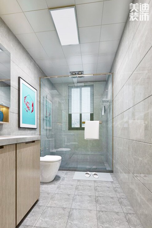 長房云時代120平中式輕奢風裝修案例效果圖--衛生間