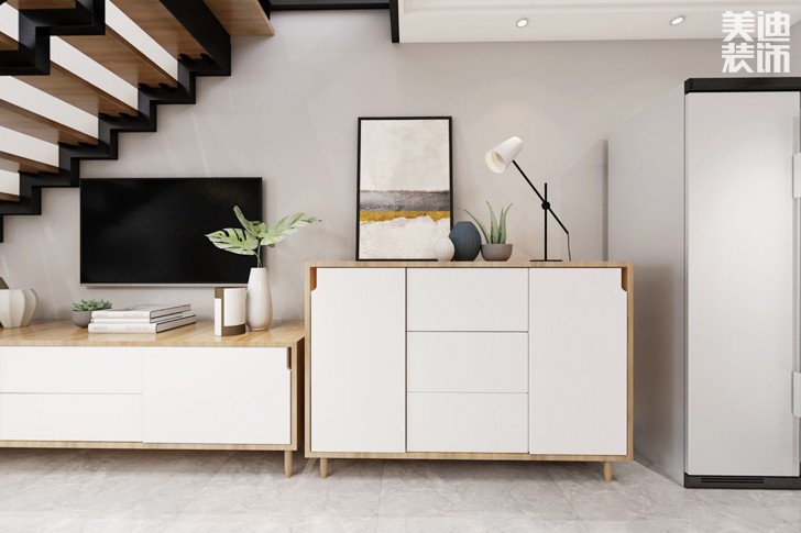 達美白鷺郡120平米北歐風格裝修效果圖--玄關