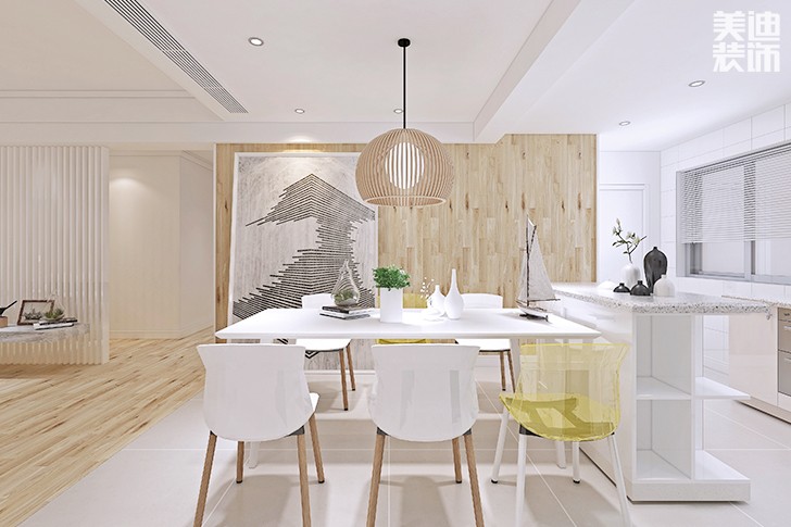 中航城145平米日式混搭風格裝修效果圖--餐廳