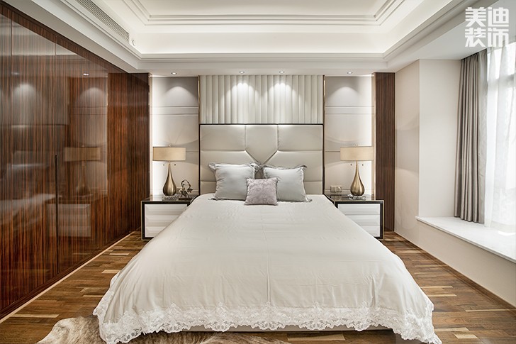 江山壹號232平米港式輕奢風裝修案例實拍圖--主臥